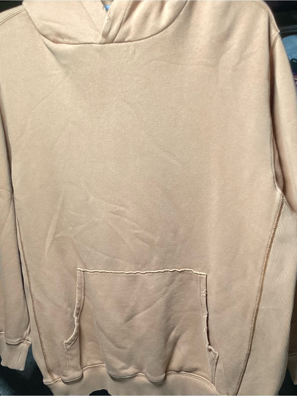 aerie Beige Women's Pullover Hoodie